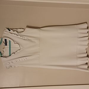 Karl Lagerfeld white ruffle dress size 16